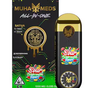 Sour Watermelon Squirt All-In-One, Sour Watermelon Squirt 1000MG, Sour Watermelon Squirt Disposable, Muha Meds Sour Watermelon Squirt, Muha Meds All-In-One, Sour Watermelon Vape, Sour Watermelon 1G Disposable, 1000MG THC Disposable, Sour Watermelon Sativa, Sativa All-In-One, Cannabis All-In-One, THC All-In-One Vape, Premium Extract Vape, Derived Terpenes, Watermelon Cannabis Vape, Sour Watermelon Vape, Sweet Cannabis Vape, Tangy Cannabis Vape, Fruity Cannabis Vape, Tropical Cannabis Vape, Citrus Cannabis Vape, Earthy Cannabis Vape, Giggly Cannabis Vape, Euphoric Cannabis Vape, High Potency Disposable, Discreet Shipping, Puff Cannabis Dispensary