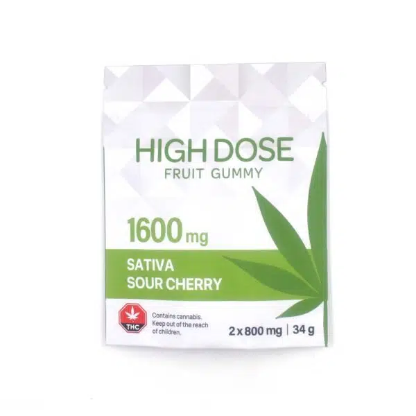 highdose-sativa-1600-1-600x600.jpg High Dose – Cannabis Fruit Gummies (200mg / 800mg / 1600mg THC/CBD)
