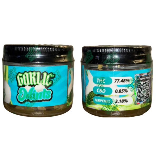 GARLIC MINTS Whole Melt Extracts live resin badder, live resin badder 1oz, Whole Melt Extracts concentrates, premium cannabis badder, bulk live resin concentrate, dab concentrates 1oz, terpene-rich badder, solvent-based cannabis extract, Whole Melt Extracts badder jar, Cannabis Exotic Dispensary concentrates, CED premium extracts, trusted cannabis dispensary, reliable cannabis shipping, top-tier live resin badder
