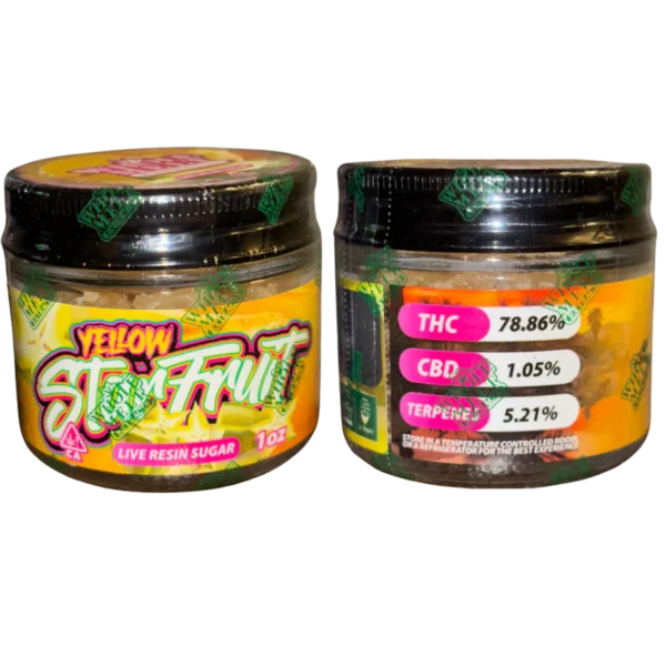 Yellow Starfruit Whole Melt Whole Melts live resin sugar, Oasis Edition live resin, 1oz live resin sugar, Whole Melts concentrates, premium cannabis sugar, live resin extract, bulk cannabis concentrate, Cannabis Exotic Dispensary concentrates