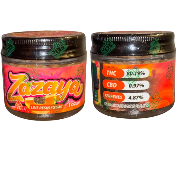 Zazaya Whole melt Whole Melts live resin sugar, Oasis Edition live resin, 1oz live resin sugar, Whole Melts concentrates, premium cannabis sugar, live resin extract, bulk cannabis concentrate, Cannabis Exotic Dispensary concentrates