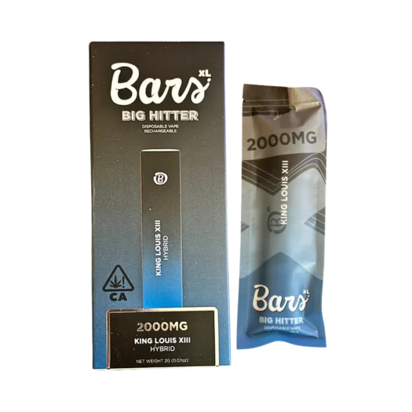 BARS XL, King Louis XIII, King Louis XIII 2G, King Louis XIII Disposable, King Louis XIII Vape, King Louis XIII 2G Disposable, King Louis XIII New Release, BARS XL Disposable, BARS XL 2G, 2G Disposable Vape, Hybrid Vape, Cannabis Disposable, Disposable Vape Pen, King Louis XIII Hybrid, OG Vape, Earthy Vape, Pine Vape, Herbal Vape, Gassy Vape, Sauce BARS XL, Puff Cannabis Dispensary