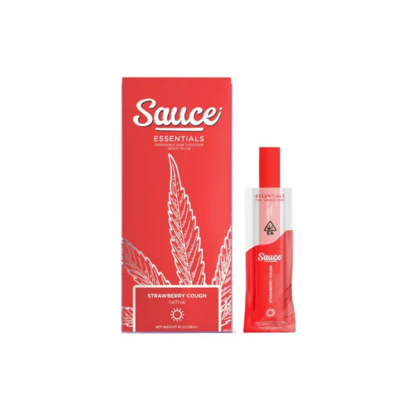 SAUCE ESSENTIALS, Strawberry Cough, Strawberry Cough Vape, Strawberry Cough Disposable, Strawberry Cough Live Resin, Live Resin Vape, Cold-Cured Live Resin, Sativa Vape, Disposable Vape, Cannabis Vape, Puff Cannabis Dispensary SAUCE ESSENTIALS, Strawberry Cough, Strawberry Cough Vape, Strawberry Cough Disposable, Strawberry Cough Live Resin, Live Resin Vape, Cold-Cured Live Resin, Sativa Vape, Disposable Vape, Cannabis Vape, Puff Cannabis Dispensary