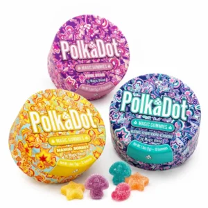 PolkaDot Magic Gummies, PolkaDot Gummies, Mushroom Gummies, Functional Mushroom Gummies, PolkaDot Mushrooms, Mushroom Edibles, Organic Polka Blend, Puff Cannabis Dispensary